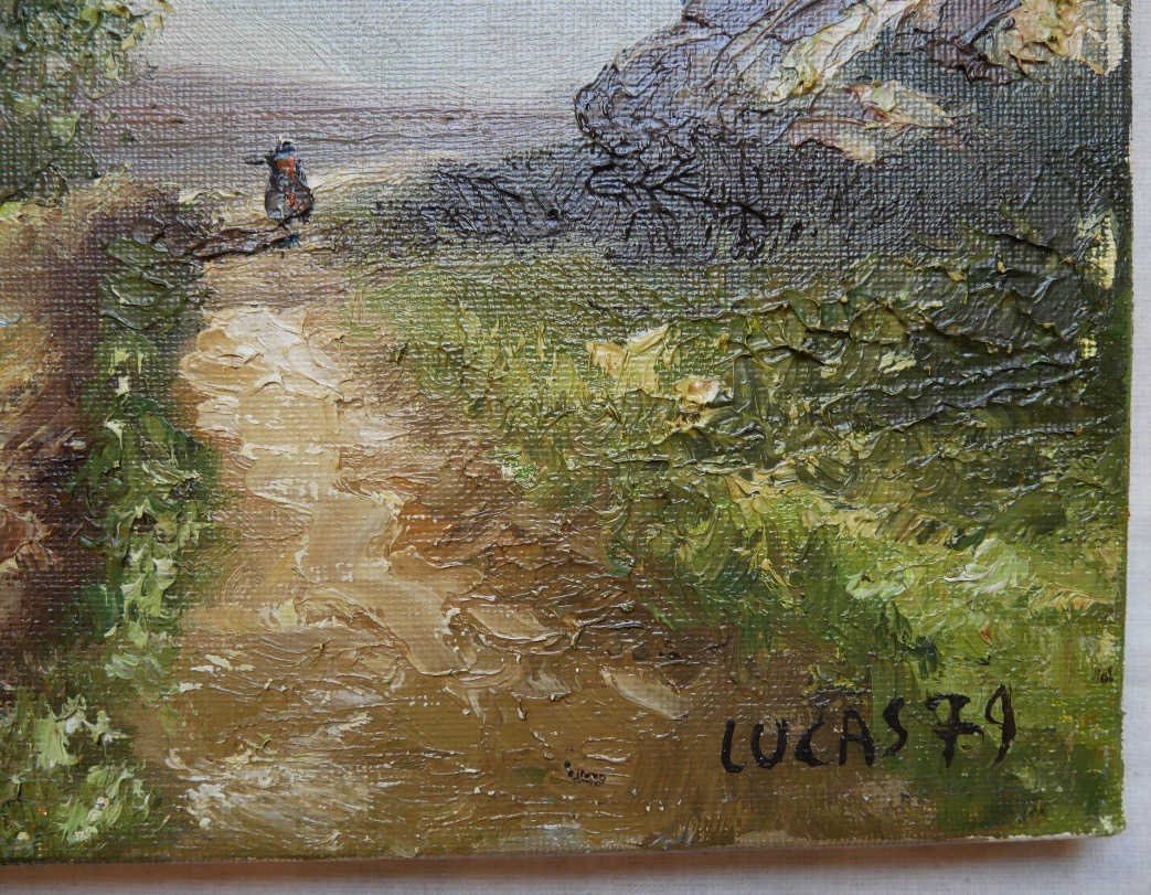 Dany Lucas, Signed Oil On Canvas, Breton Landscape, 20th Century-photo-2