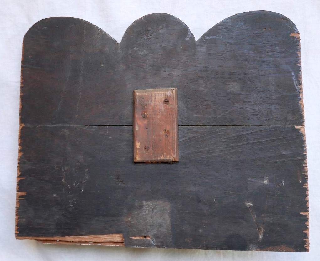 Woodwork Element, Carved Pediment, Moorish Head, 19th Century-photo-4