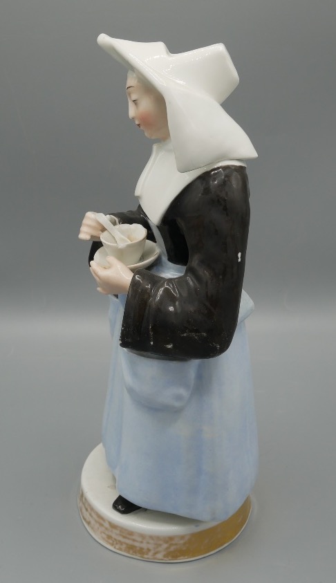 Paris Porcelain Teapot, "religieuse," 19th Century-photo-2