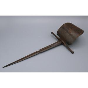 Left Hand Dagger, Sailing, Wrought Iron, Spanish Style 17th, 19th Century