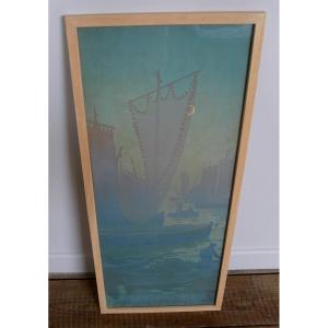 Henri Rivière, Féérie Des Heures, Le Premier Quartier, Lithograph, 1901