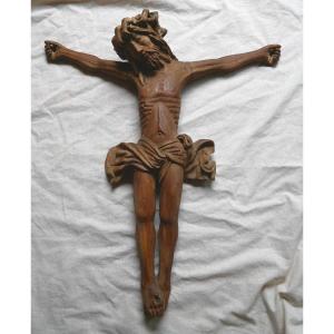 Carved Wood Christ d'Applique, 17th Century