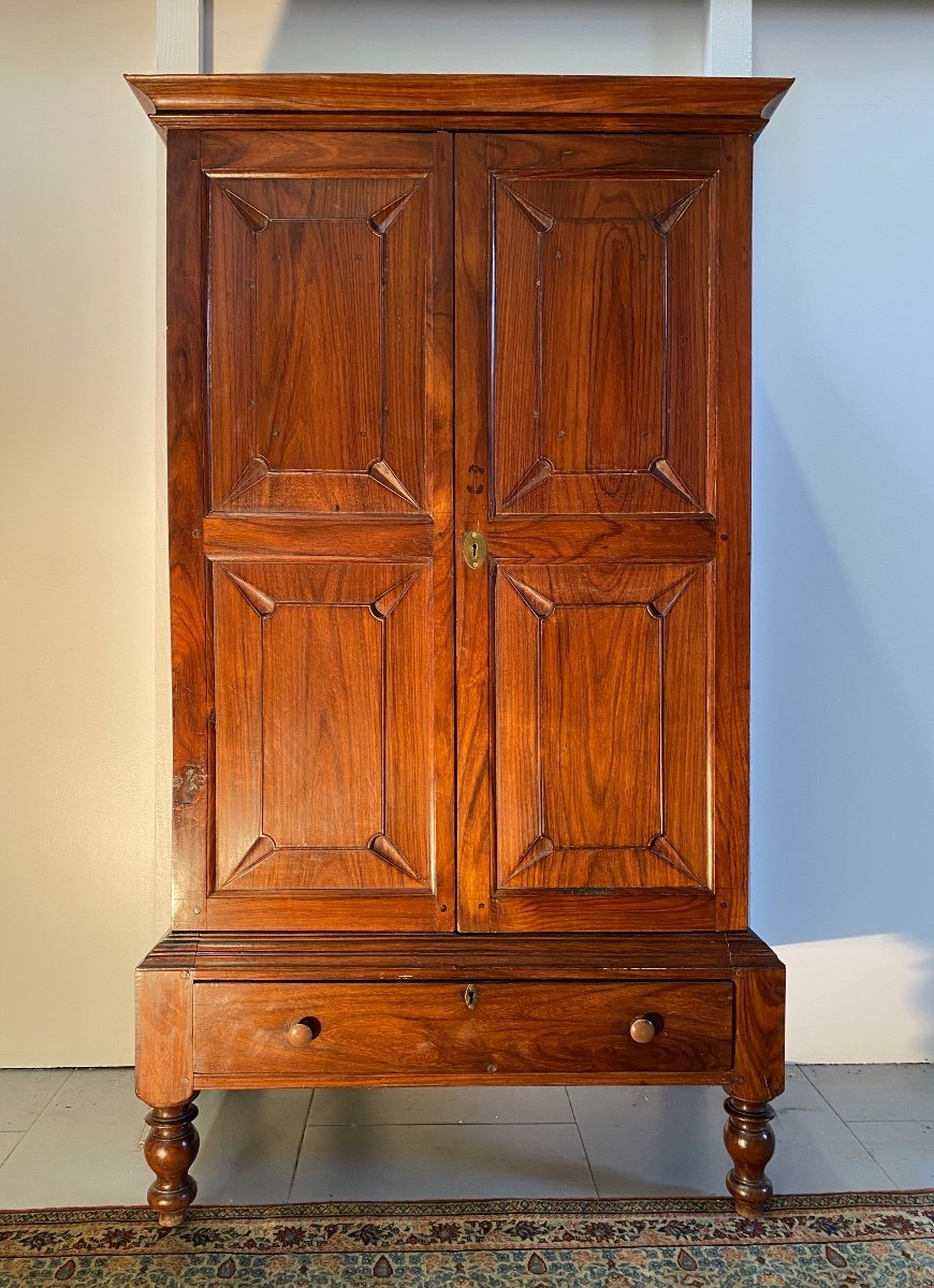 Small Indian Spice Cabinet, Rosewood, XIXth Century