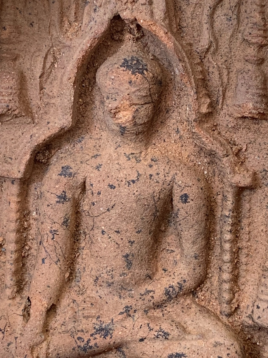 Tablette Votive Au Buddha, Terre Cuite, Asie Du Sud-est Ou Inde, Xe/XIIIe Siècle-photo-5