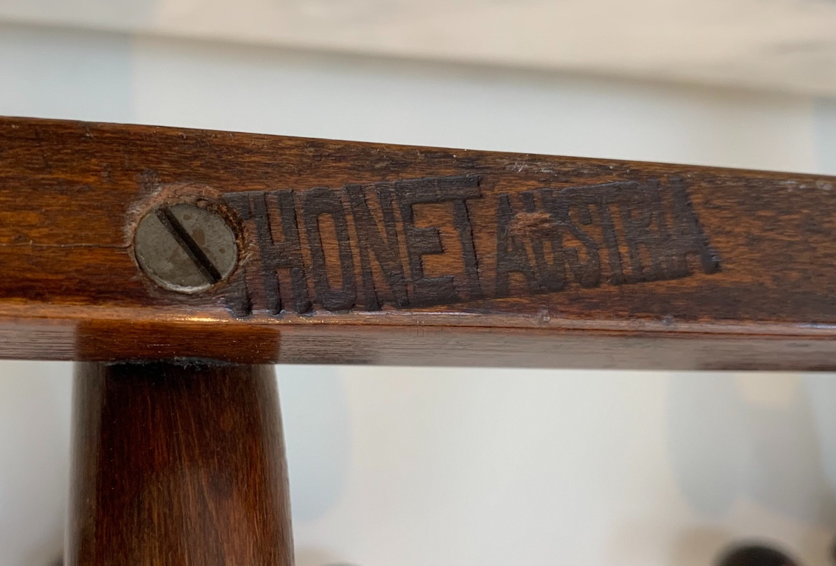 Thonet Wall Coat Rack, Curved Wood, 1900s-photo-2