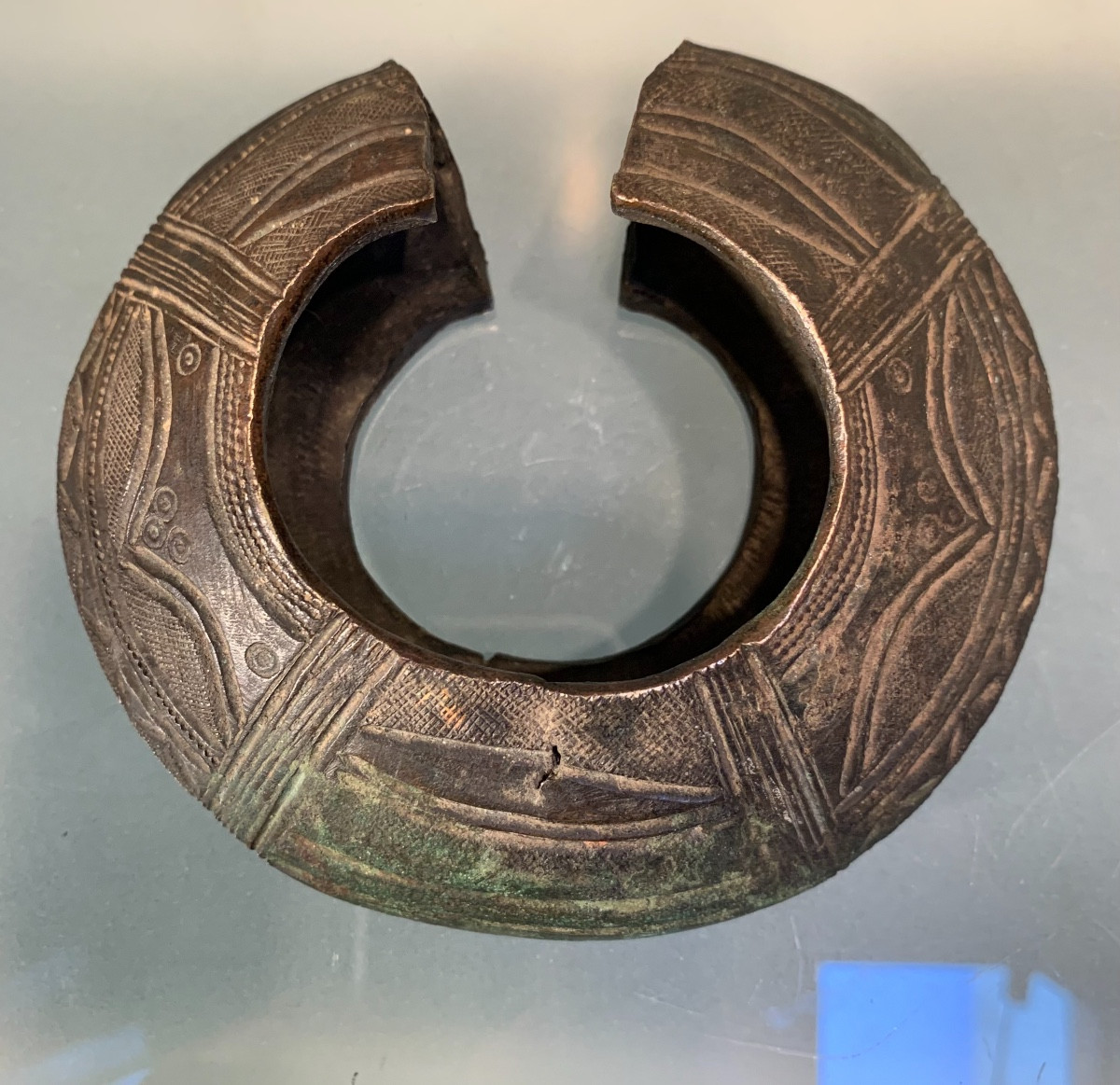 Bracelet En Bronze Africain, Epoque XIXème-photo-2