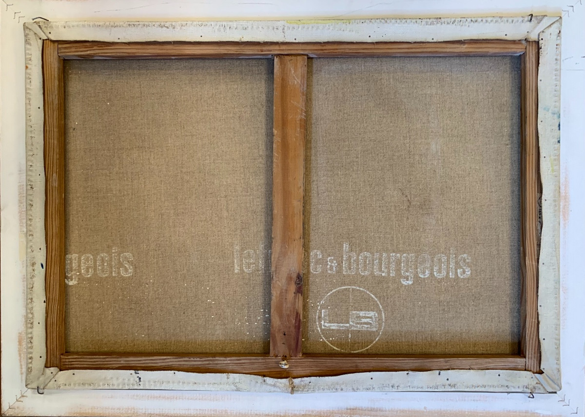 Huile Sur Toile, Nu Féminin Signé Clares, Années 1960-photo-2
