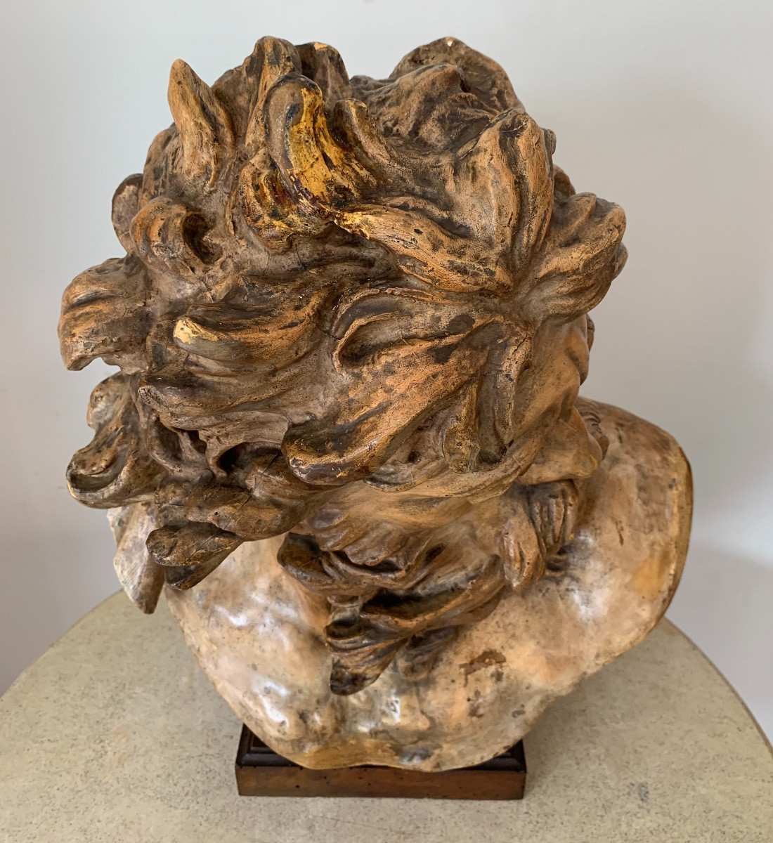 Patinated Plaster Bust Of A Man, Anonymous, 19th Century -photo-8