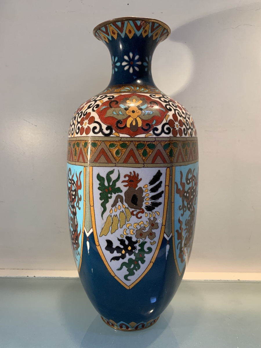 Cloisonné Vase, Japan, Late 19th/early 20th Century-photo-3