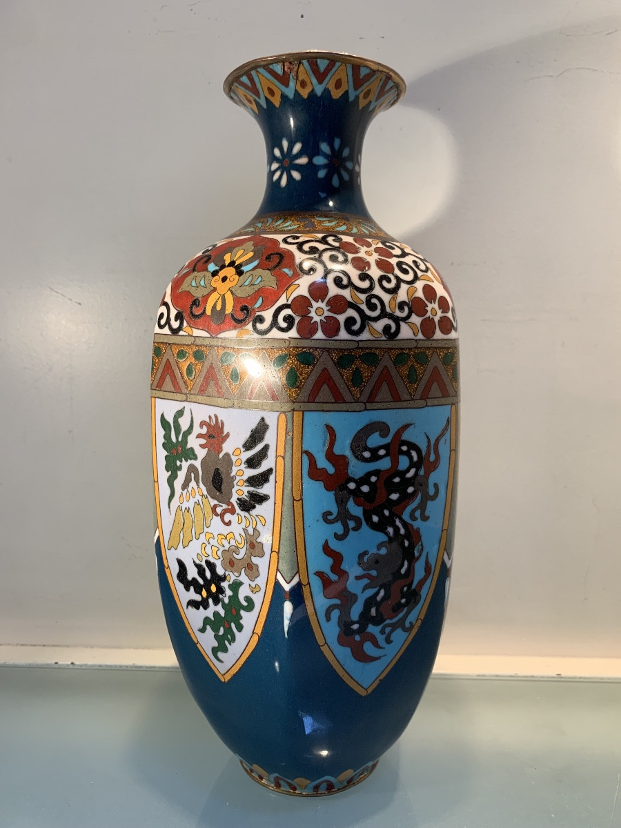 Cloisonné Vase, Japan, Late 19th/early 20th Century-photo-4