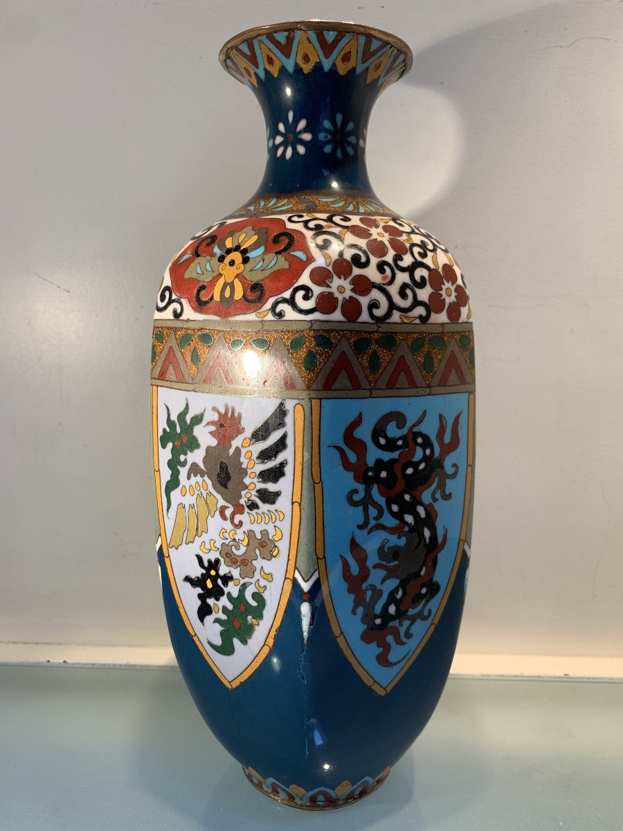 Cloisonné Vase, Japan, Late 19th/early 20th Century-photo-4