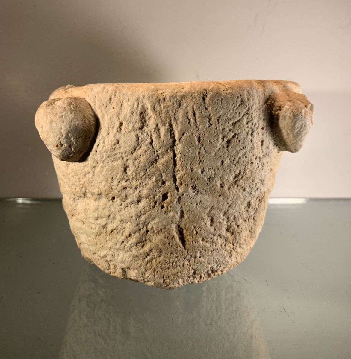 Small High Period Limestone Mortar-photo-1