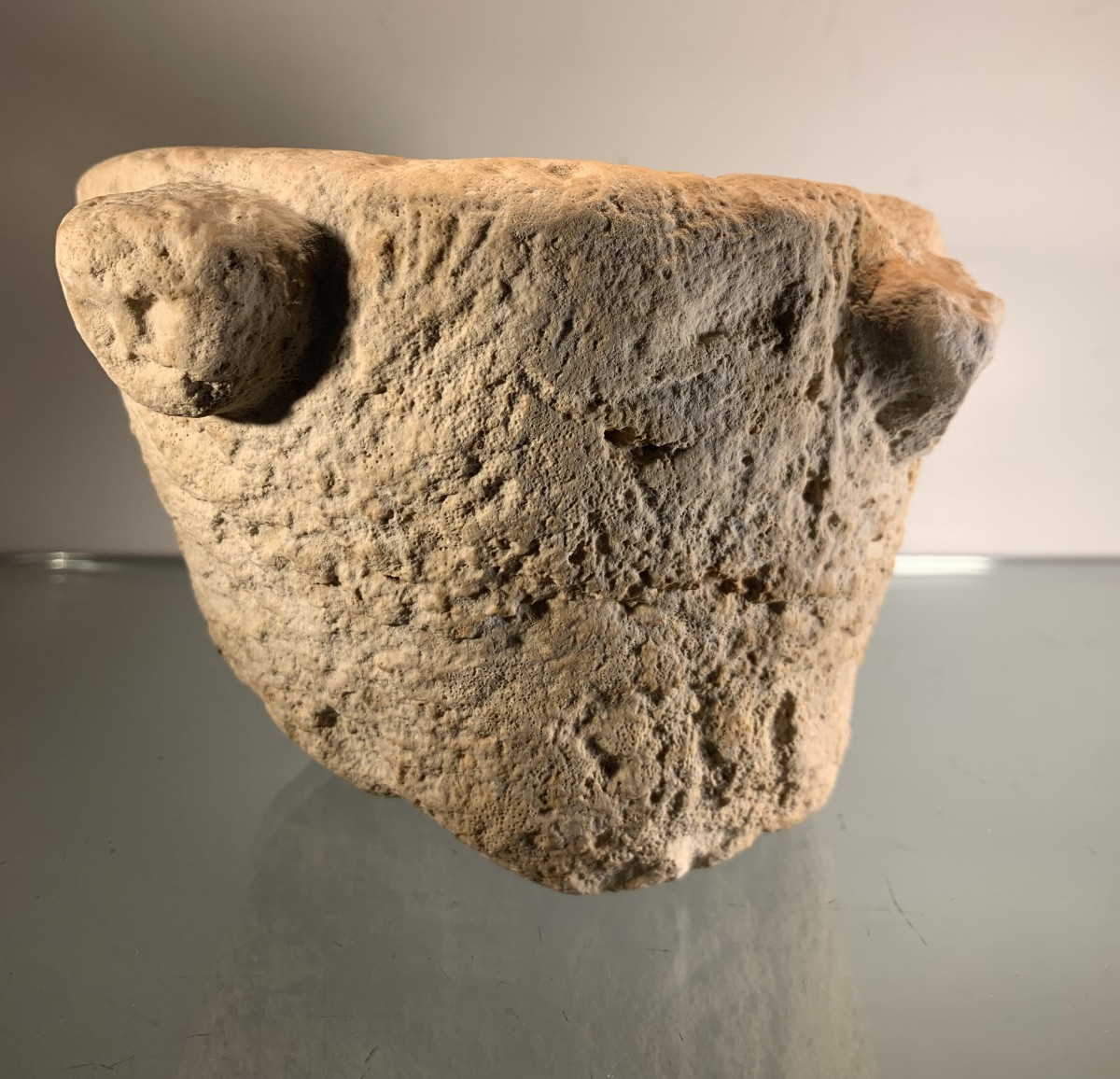 Small High Period Limestone Mortar-photo-4