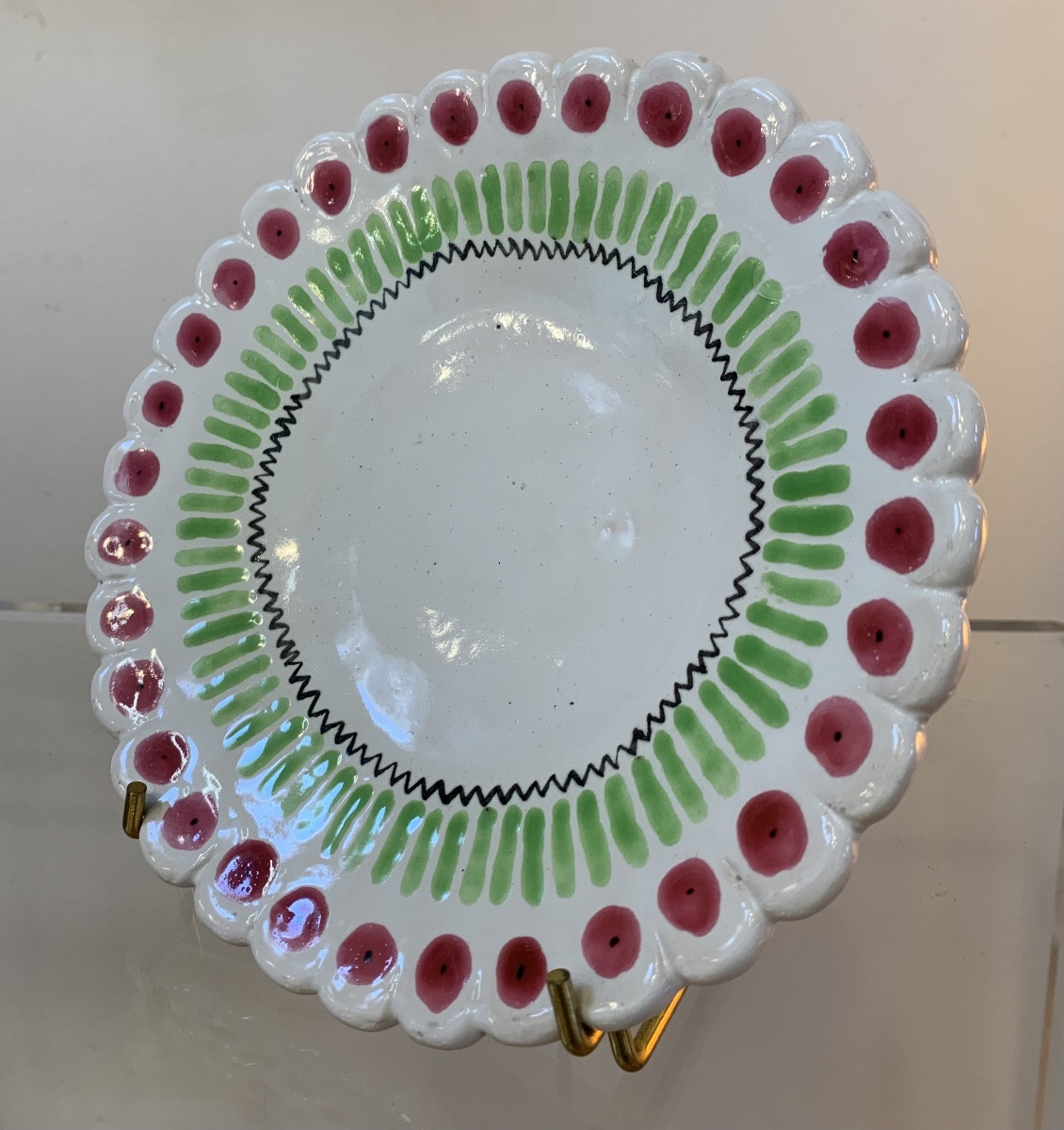 Petite Assiette En Céramique Par La Poterie De Sophie, Paris, Années 1950-photo-2