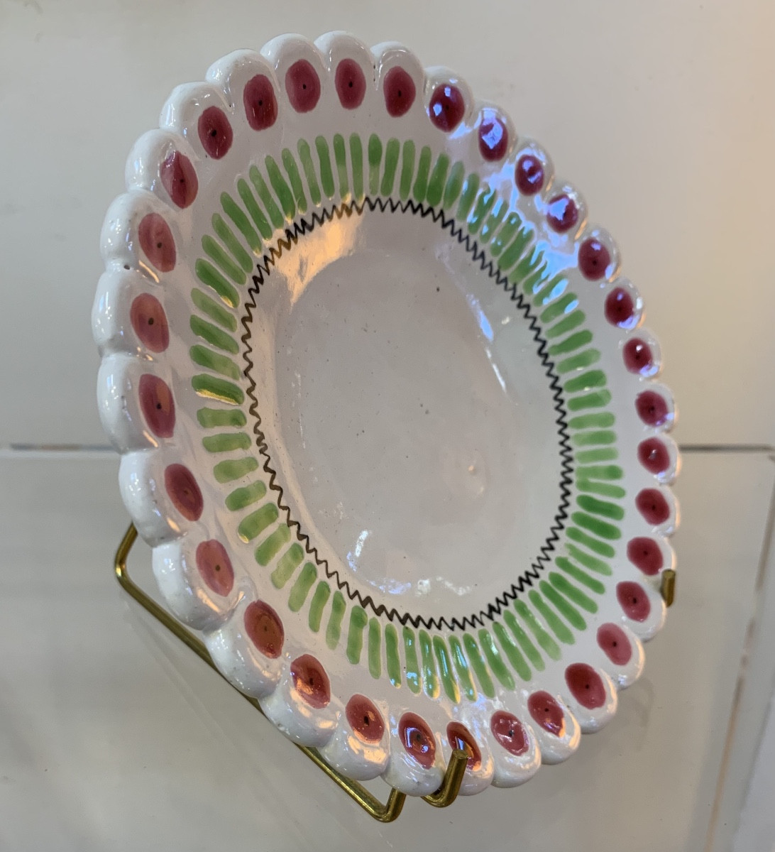 Petite Assiette En Céramique Par La Poterie De Sophie, Paris, Années 1950-photo-3