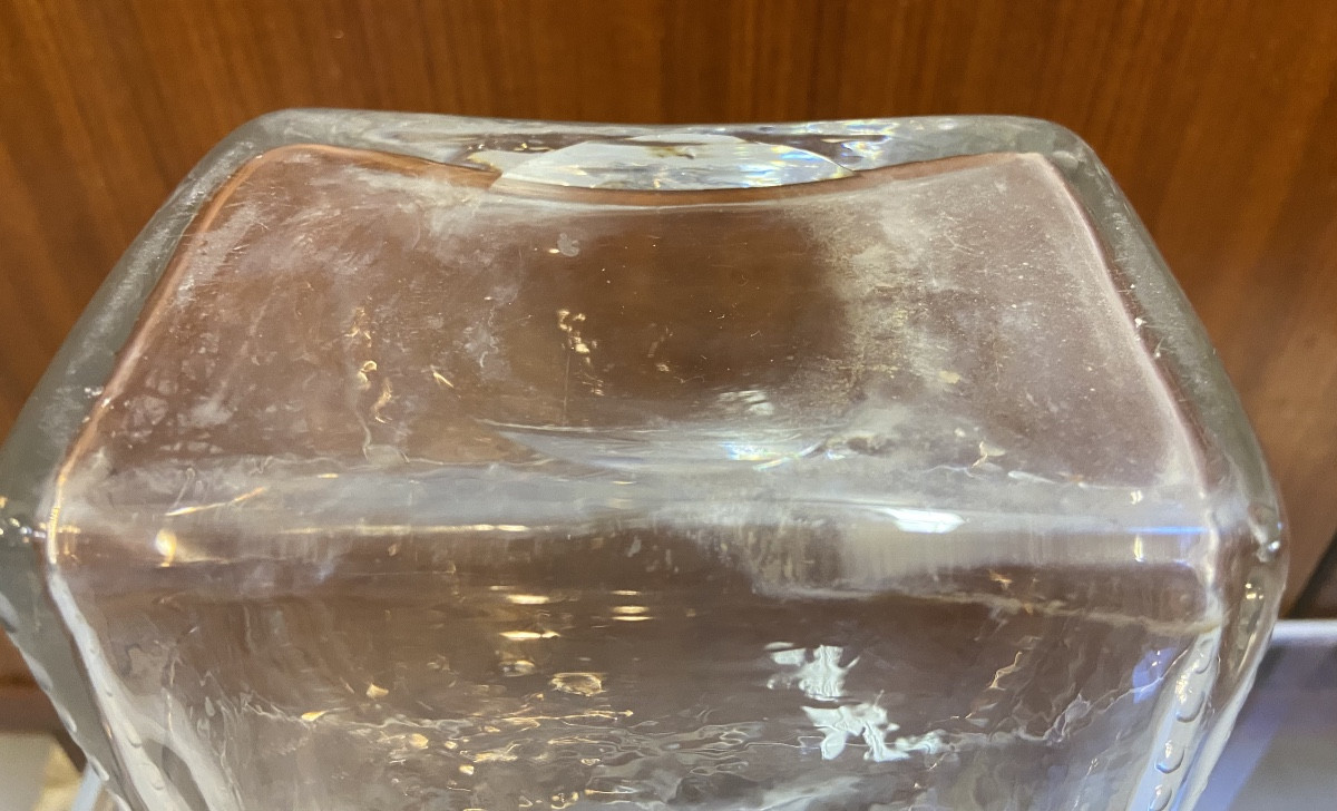 Flacon En Verre Taillé, Epoque Début XIXe-photo-5