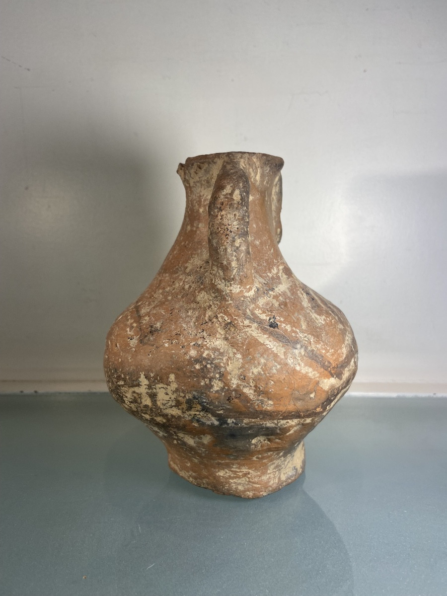 Pichet Précolombien Anthropomorphe, Terre Cuite, Antérieur Au XVIe Siècle-photo-1