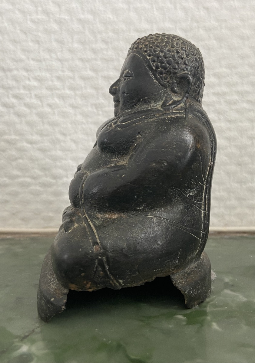 Small Bronze Buddha, Thailand, 19th Century-photo-3