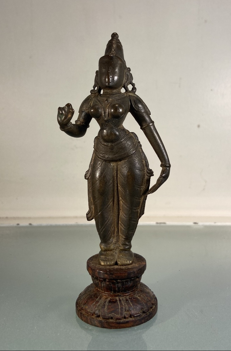 Indian Bronze Statuette, 17th Or 18th Century