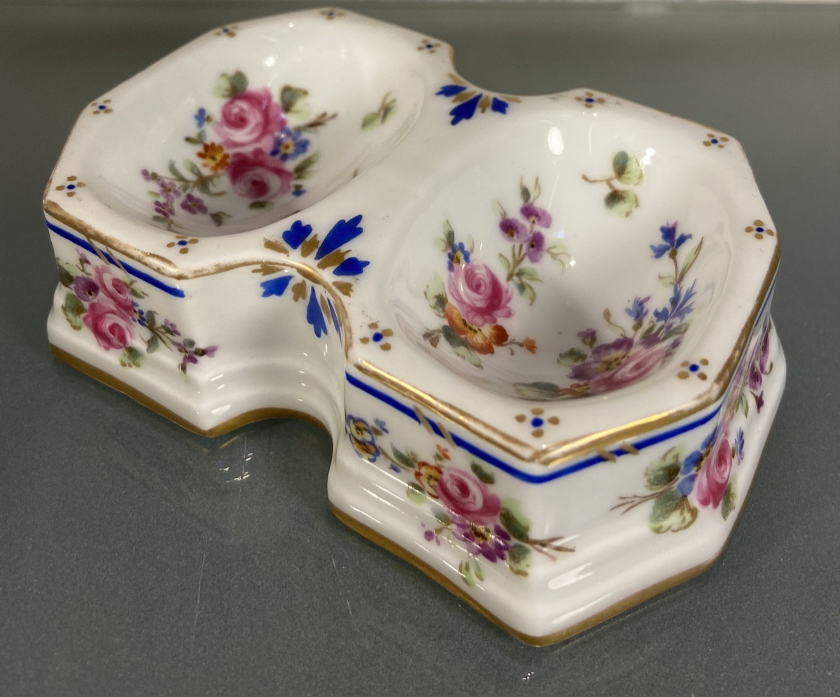Double Salière En Porcelaine De Sèvres, Epoque Fin XVIIIe-photo-2