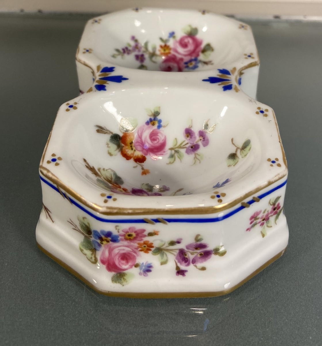 Double Salière En Porcelaine De Sèvres, Epoque Fin XVIIIe-photo-3
