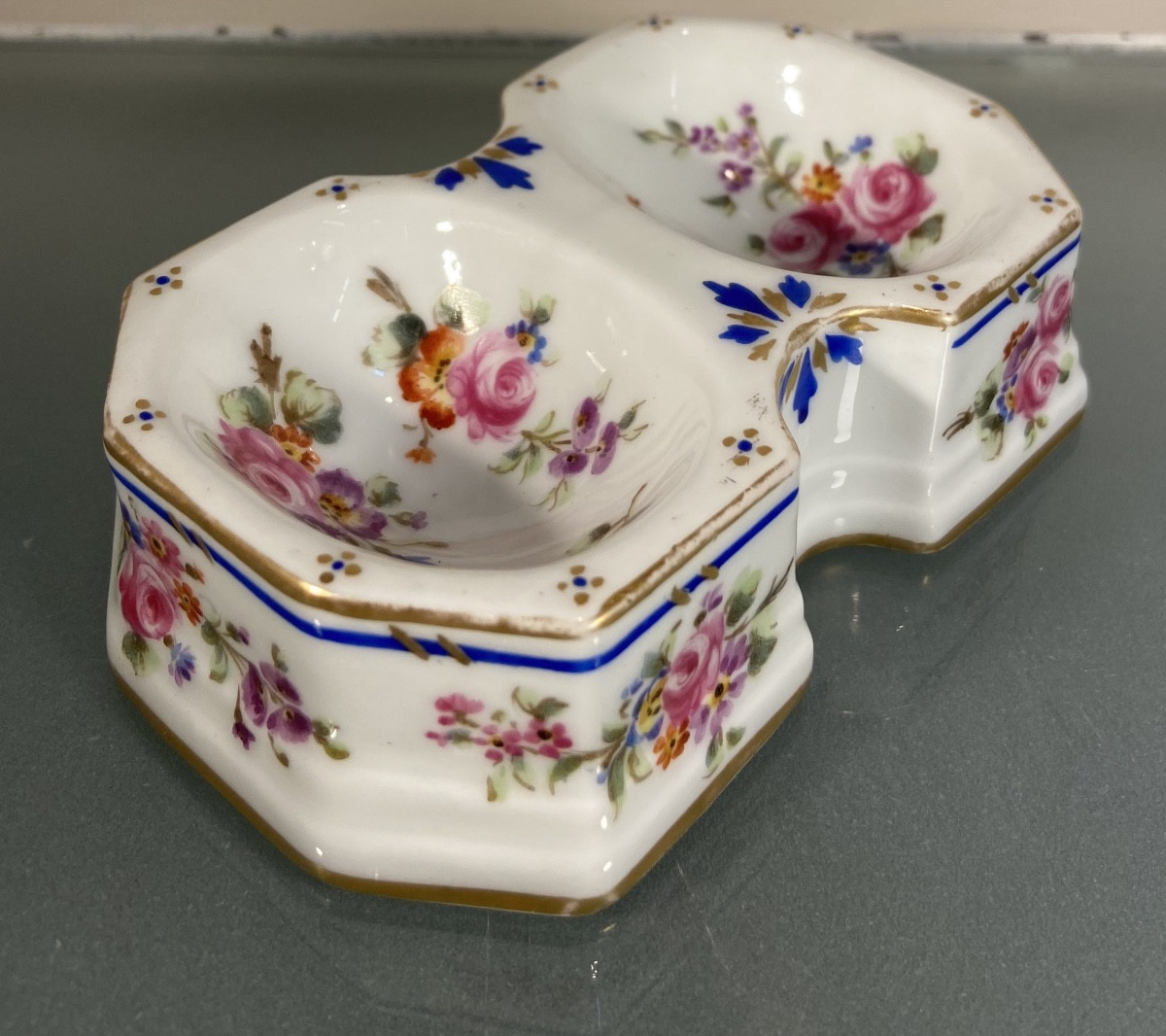 Double Salière En Porcelaine De Sèvres, Epoque Fin XVIIIe-photo-4