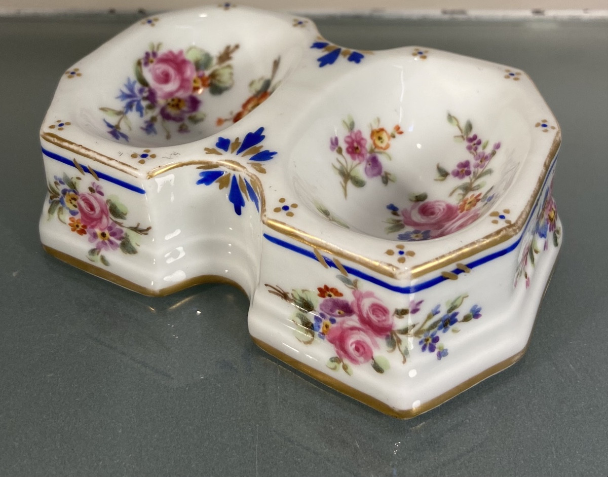 Double Salière En Porcelaine De Sèvres, Epoque Fin XVIIIe-photo-2
