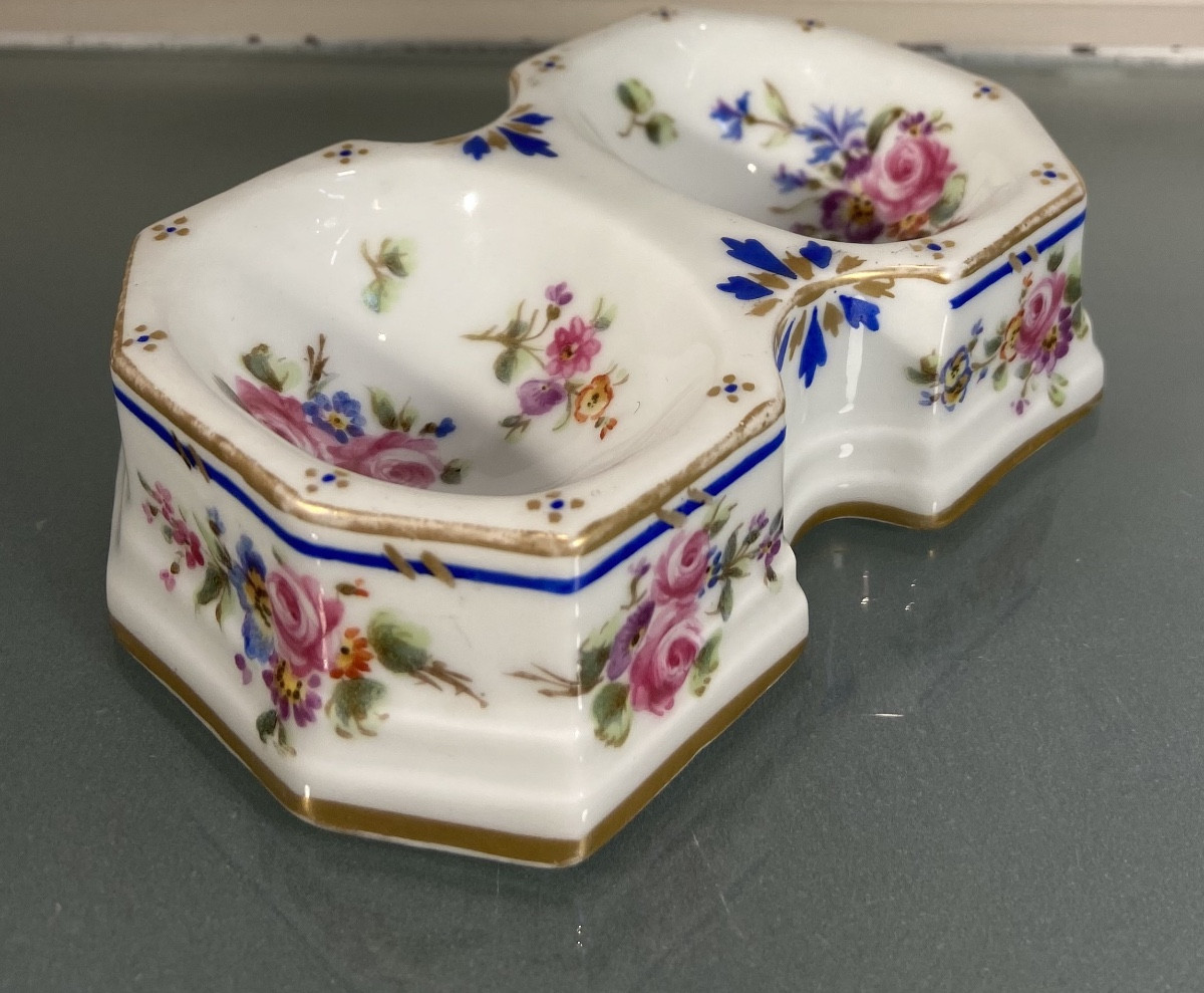 Double Salière En Porcelaine De Sèvres, Epoque Fin XVIIIe-photo-4