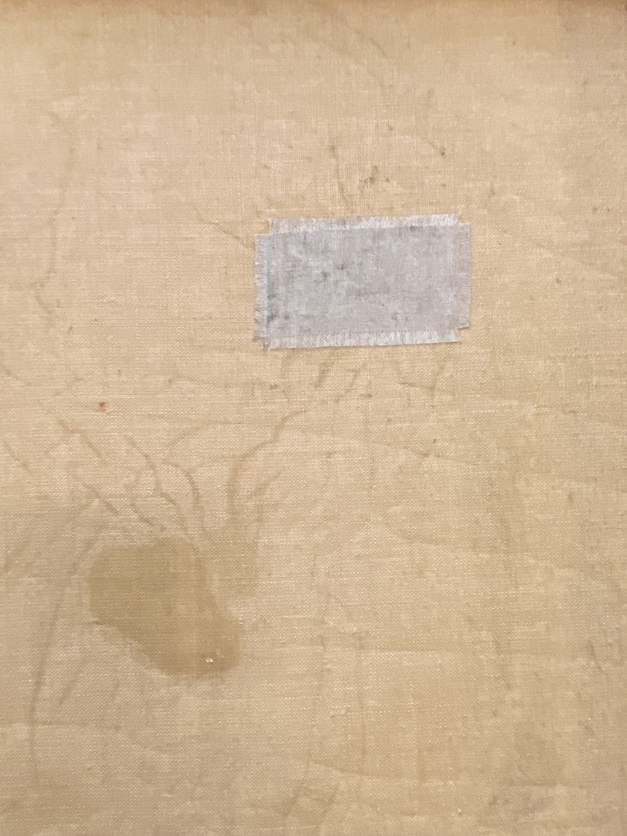 Huile Sur Toile, Portrait D'une Danseuse Par Constantin Nepo, Années 1960-photo-2