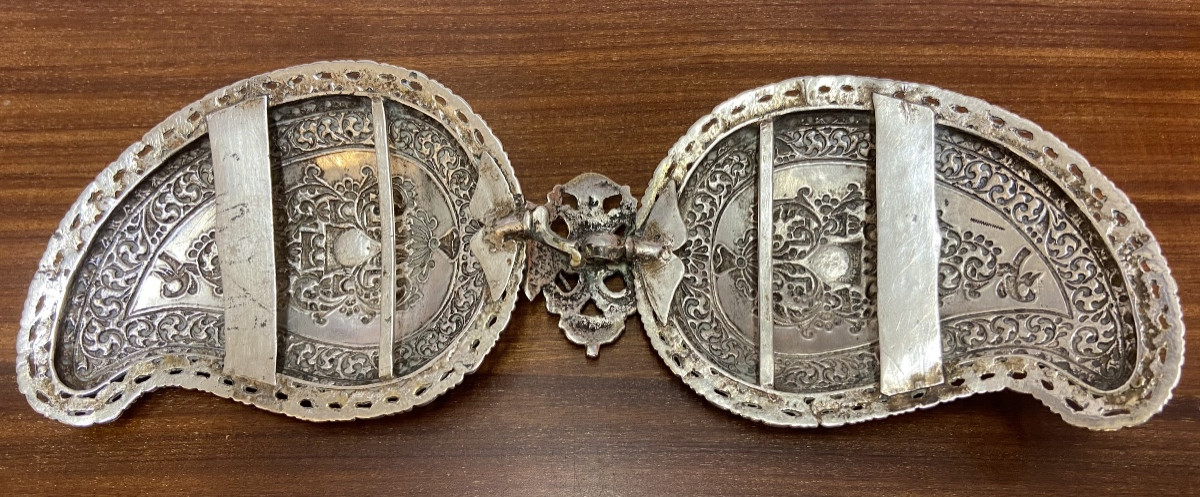 Silver Belt Buckle, Greece, 19th Century-photo-1