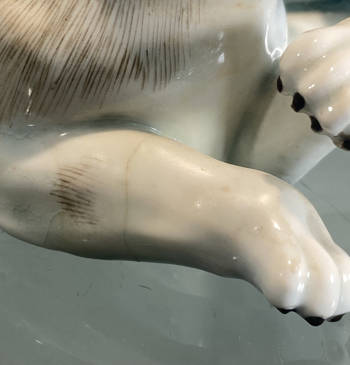 Pug And His Puppy In Saxon Porcelain, 19th Century Or Earlier-photo-7