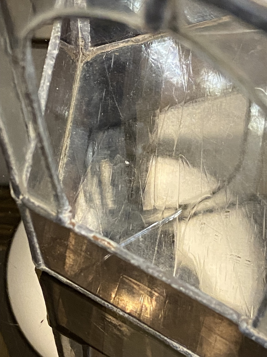 Serre Miniature En Vitrail, Années 1930-photo-2