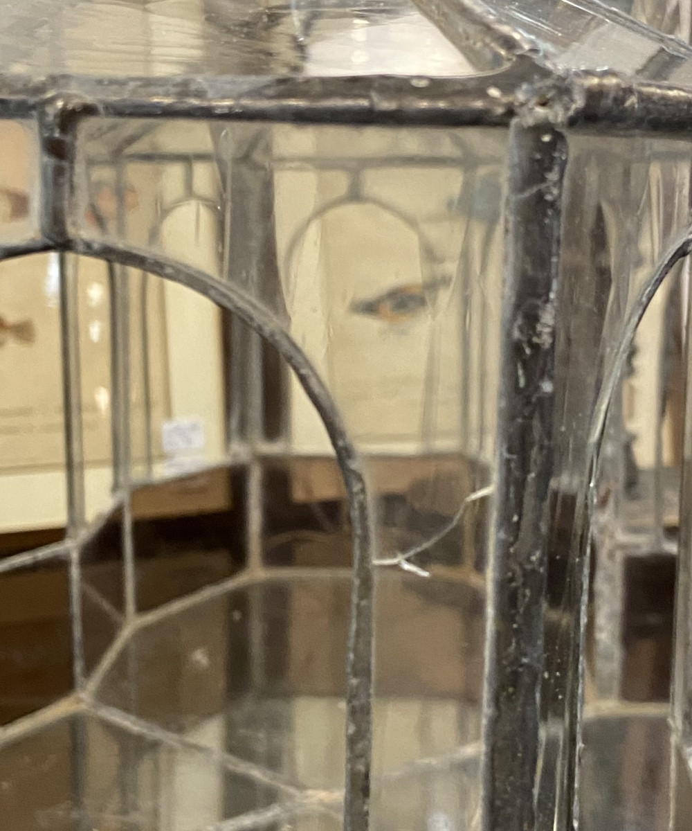 Serre Miniature En Vitrail, Années 1930-photo-4