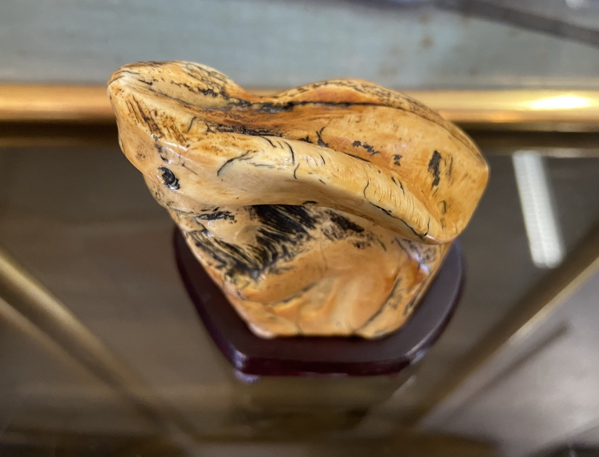 Petit Ivoire Sculpté Au Vieux Sage, Chine, Epoque Fin XIXe/Début XXe-photo-3