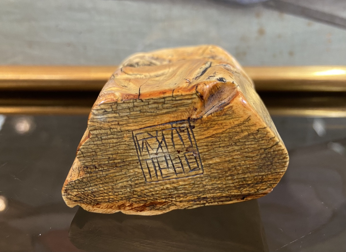 Petit Ivoire Sculpté Au Vieux Sage, Chine, Epoque Fin XIXe/Début XXe-photo-4