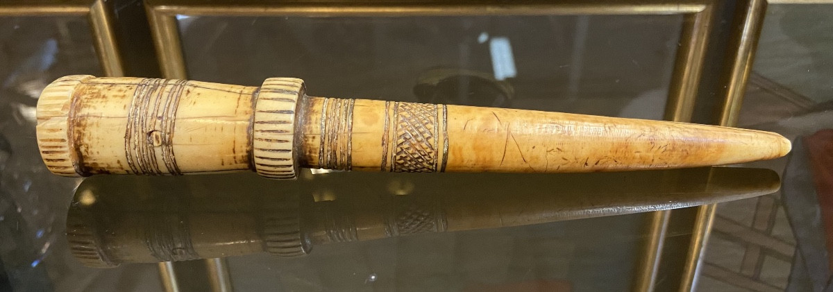 Rattle Stick Or Ukhurhe, Ivory, Niger, 19th Century Or Earlier