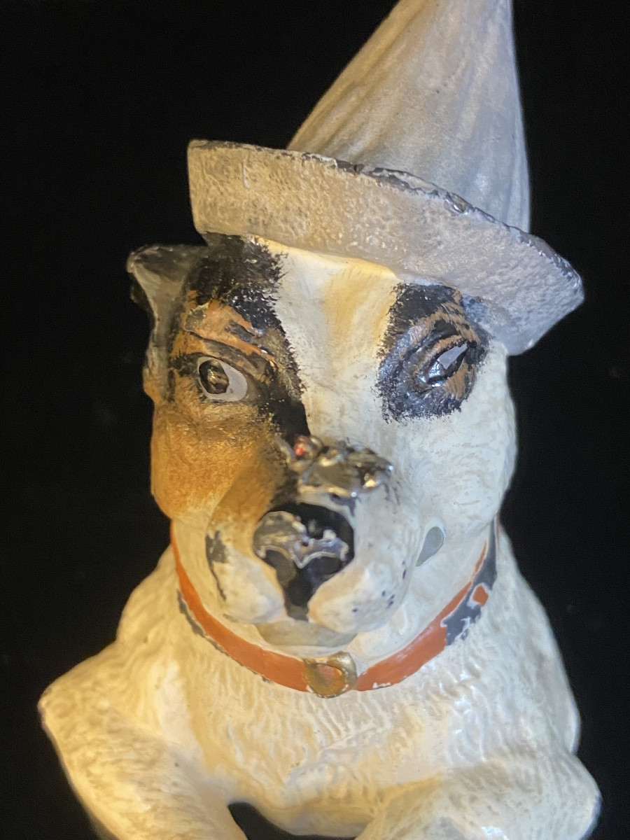Jack Russell Fly Inkwell, Nuremberg Lead, Late 19th/early 20th Century-photo-6