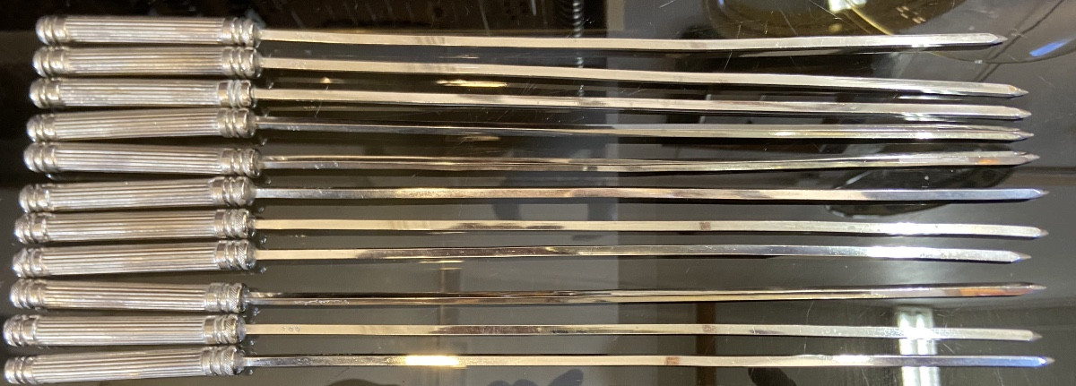 Set Of 11 Silver Hatchets, 20th Century