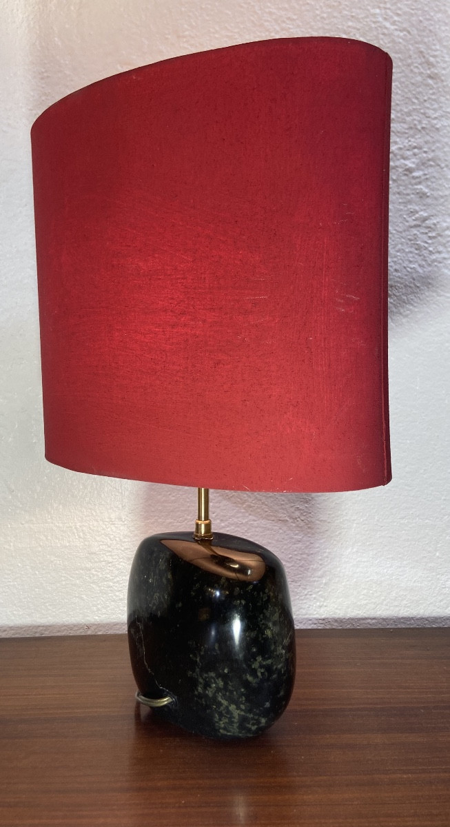 Lampe A Poser En Marbre Sculpté, Années 1960-photo-2