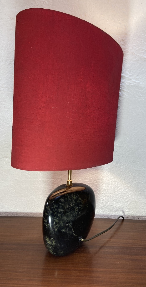 Lampe A Poser En Marbre Sculpté, Années 1960-photo-3