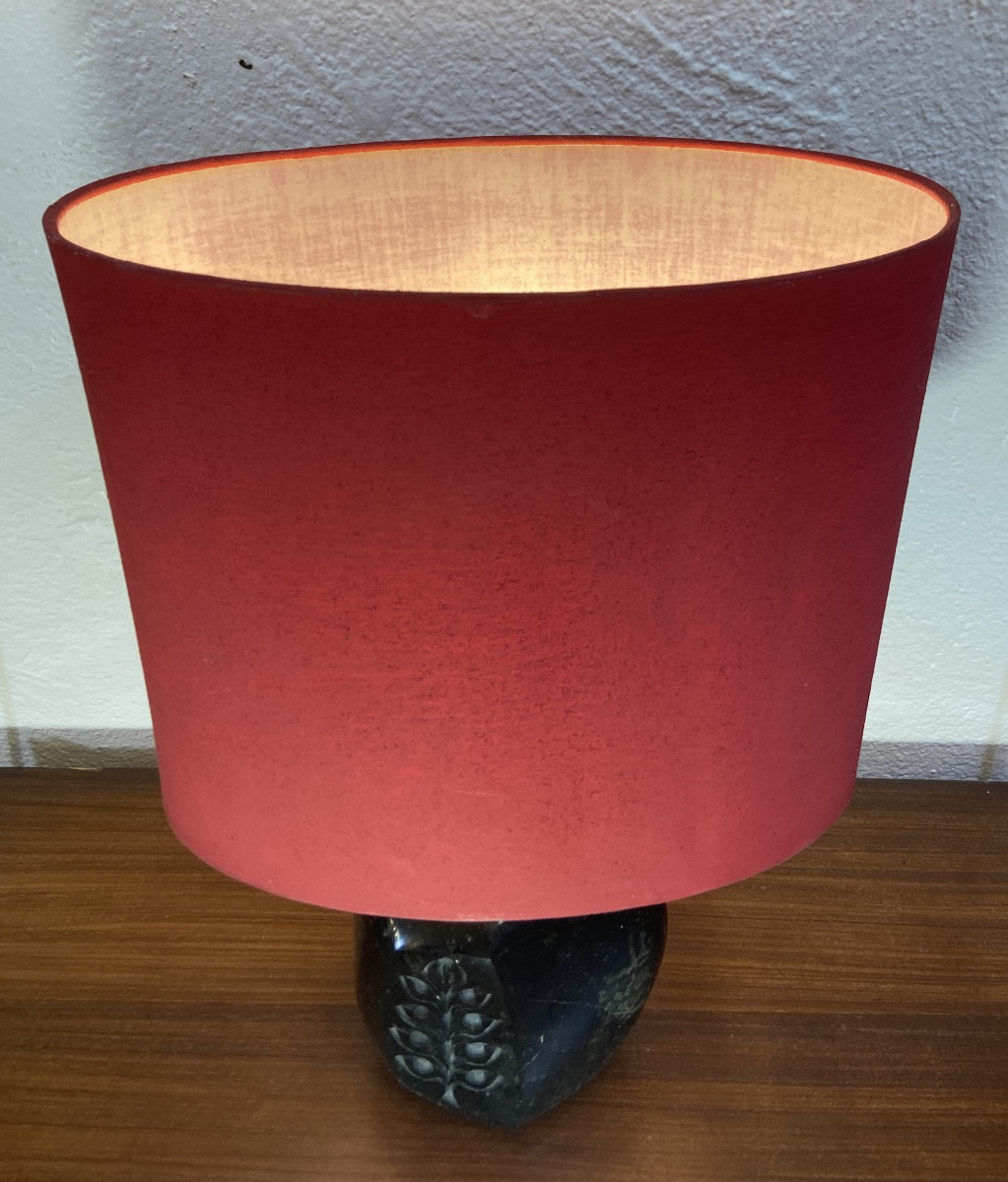 Lampe A Poser En Marbre Sculpté, Années 1960-photo-4