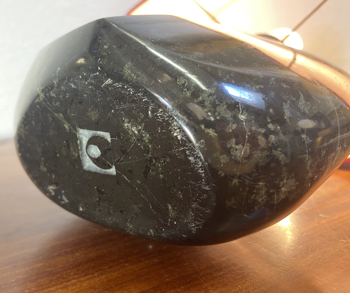 Lampe A Poser En Marbre Sculpté, Années 1960-photo-5