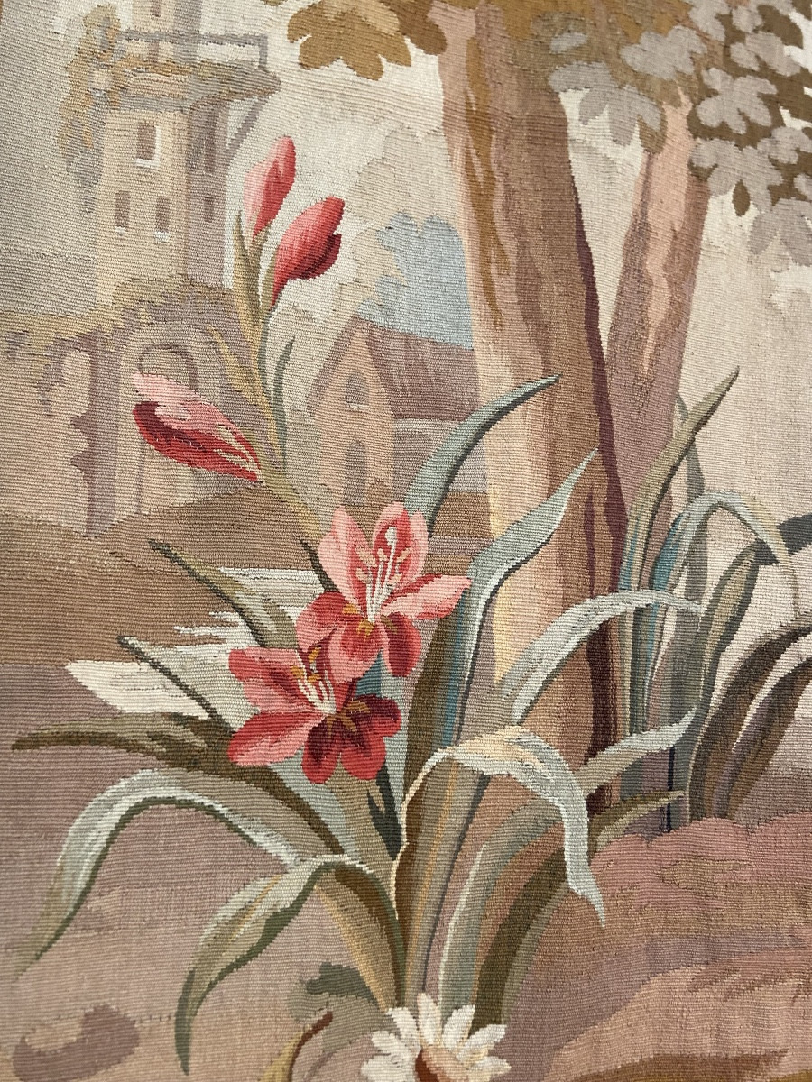 Two Portières En Tapisserie d'Aubusson, 19th Century-photo-3