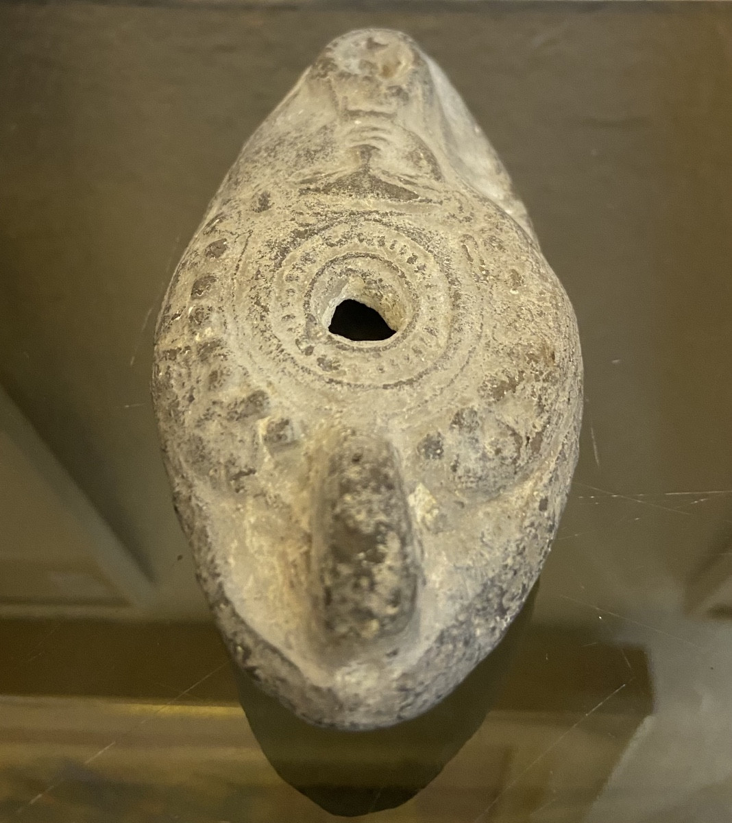 Terracotta Oil Lamp, Ptolemaic Egypt-photo-3