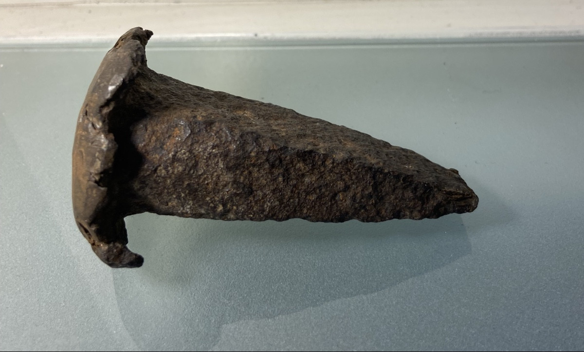 Wood Splitting Wedge, Iron, Gallo-roman Period-photo-3