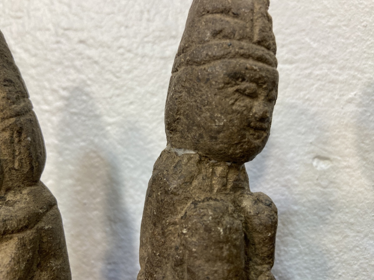 Suite Of 4 Stone Statuettes, Korea, Jodeon Dynasty (1392-1897)-photo-4
