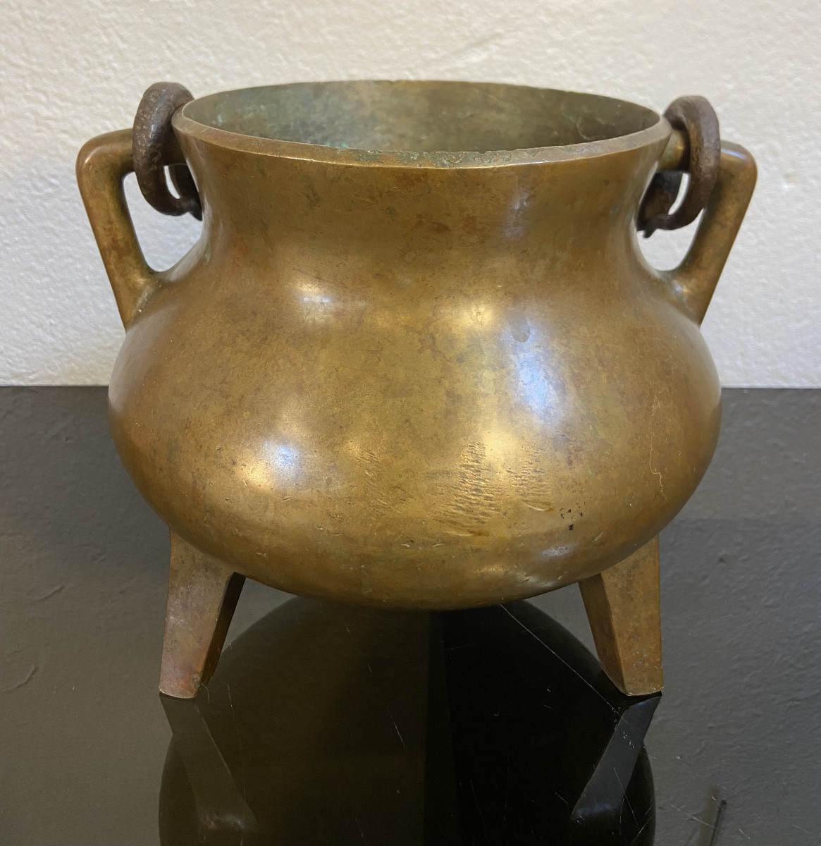Chaudron En Bronze, Epoque XVIIe-photo-1