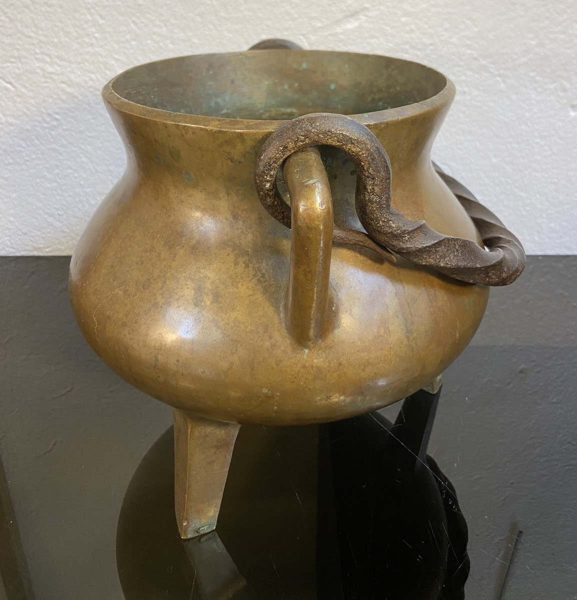 Chaudron En Bronze, Epoque XVIIe-photo-3