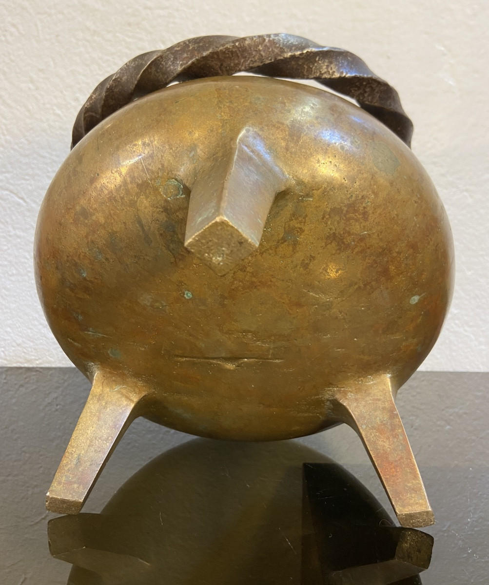 Chaudron En Bronze, Epoque XVIIe-photo-6