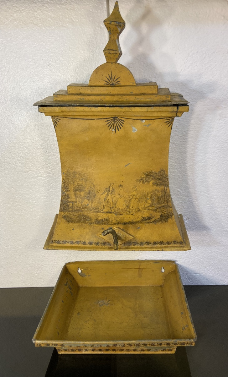 Fontaine En Tôle Peinte, Années 1830/40